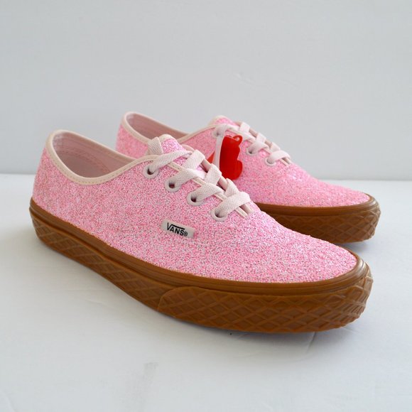 Vans authentic ice cream pink glitter sneaker shoes woman size 7 new sparkly - Picture 5 of 8